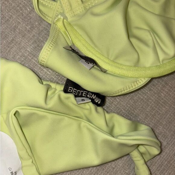 FP x Belle the Label Bikini Set Oracle Top Bare Bottom Honeydew Medium Small NEW - Picture 10 of 14